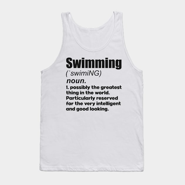 Swimming coach girl player gift. Perfect present for mother dad friend him or her Tank Top by SerenityByAlex